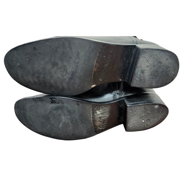 TORY BURCH Marlene Round-Toe Knee-High Black Leather Riding Boots Size 7.5 M - Picture 16 of 16